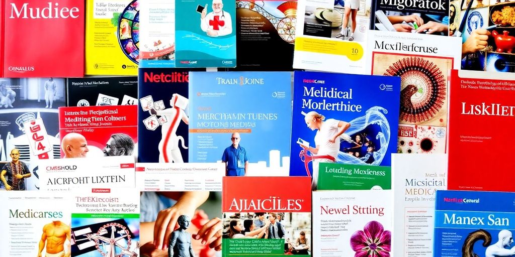 Collage of covers from top medical publications.