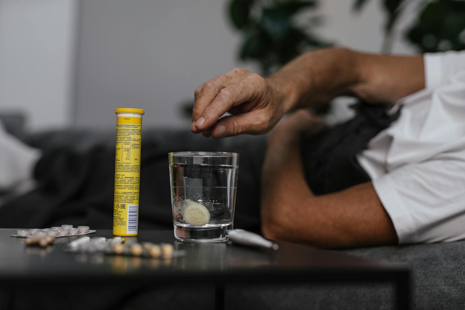 elderly man supplements