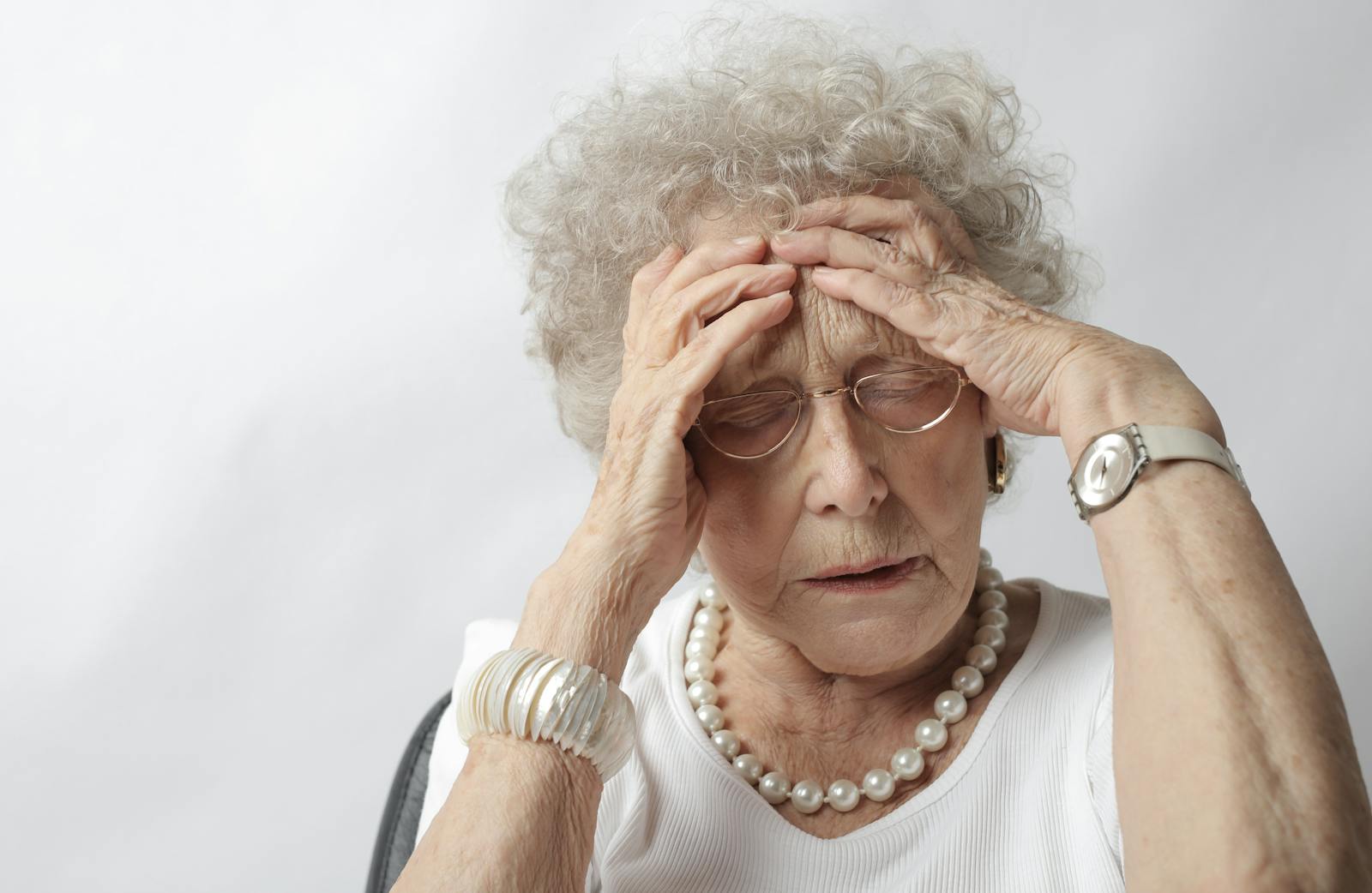 man aging stress