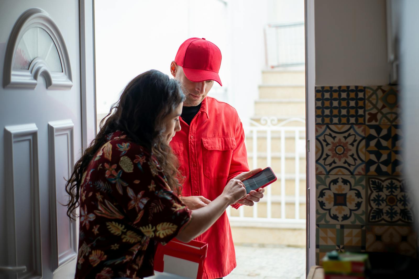 person receiving unexpected gift