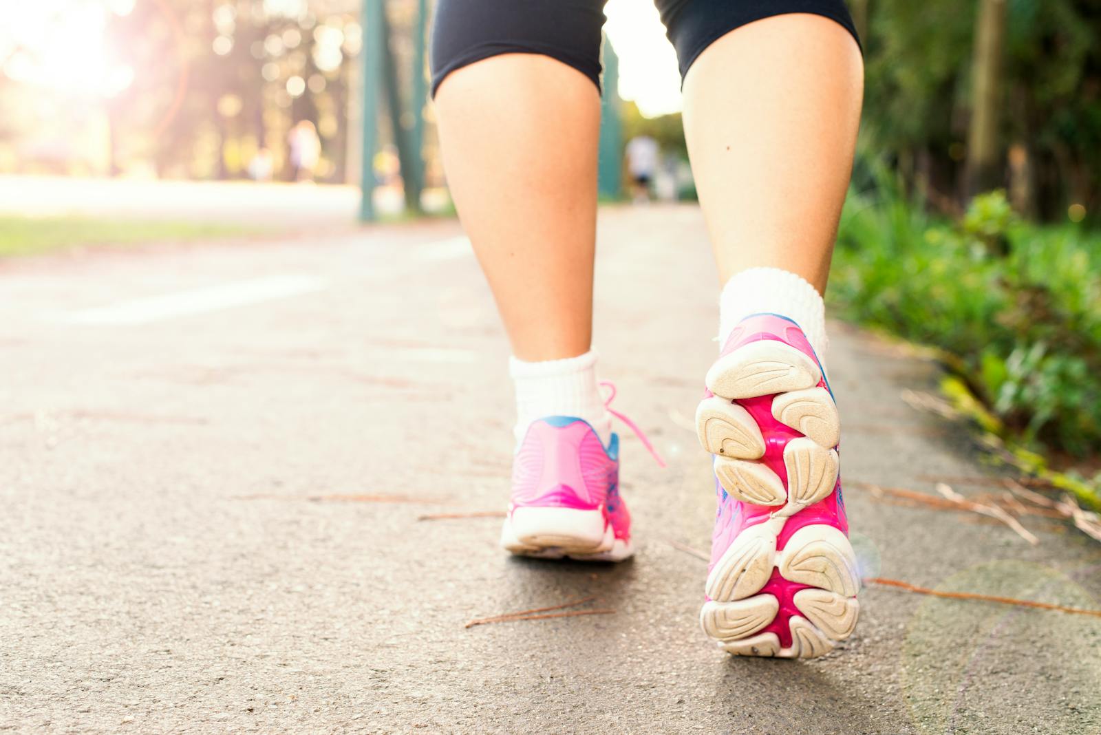woman walking exercise outdoors