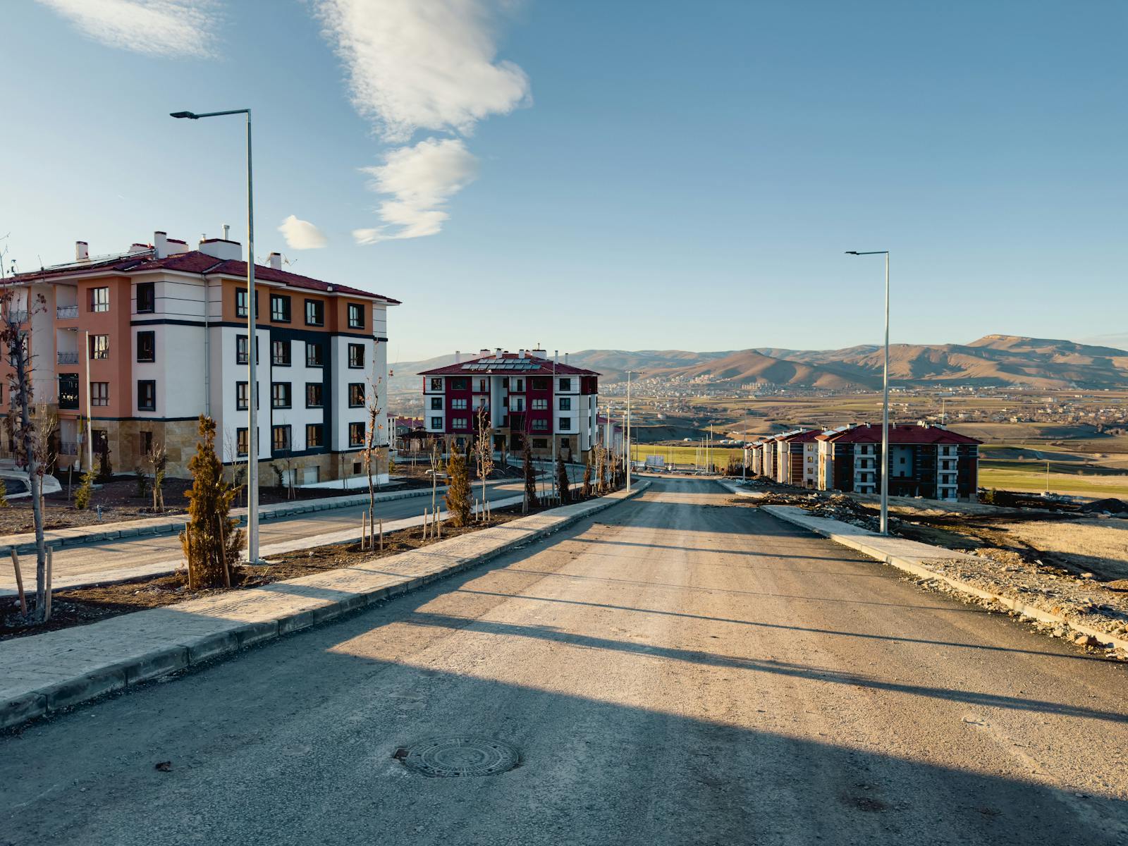 empty suburban house morning
