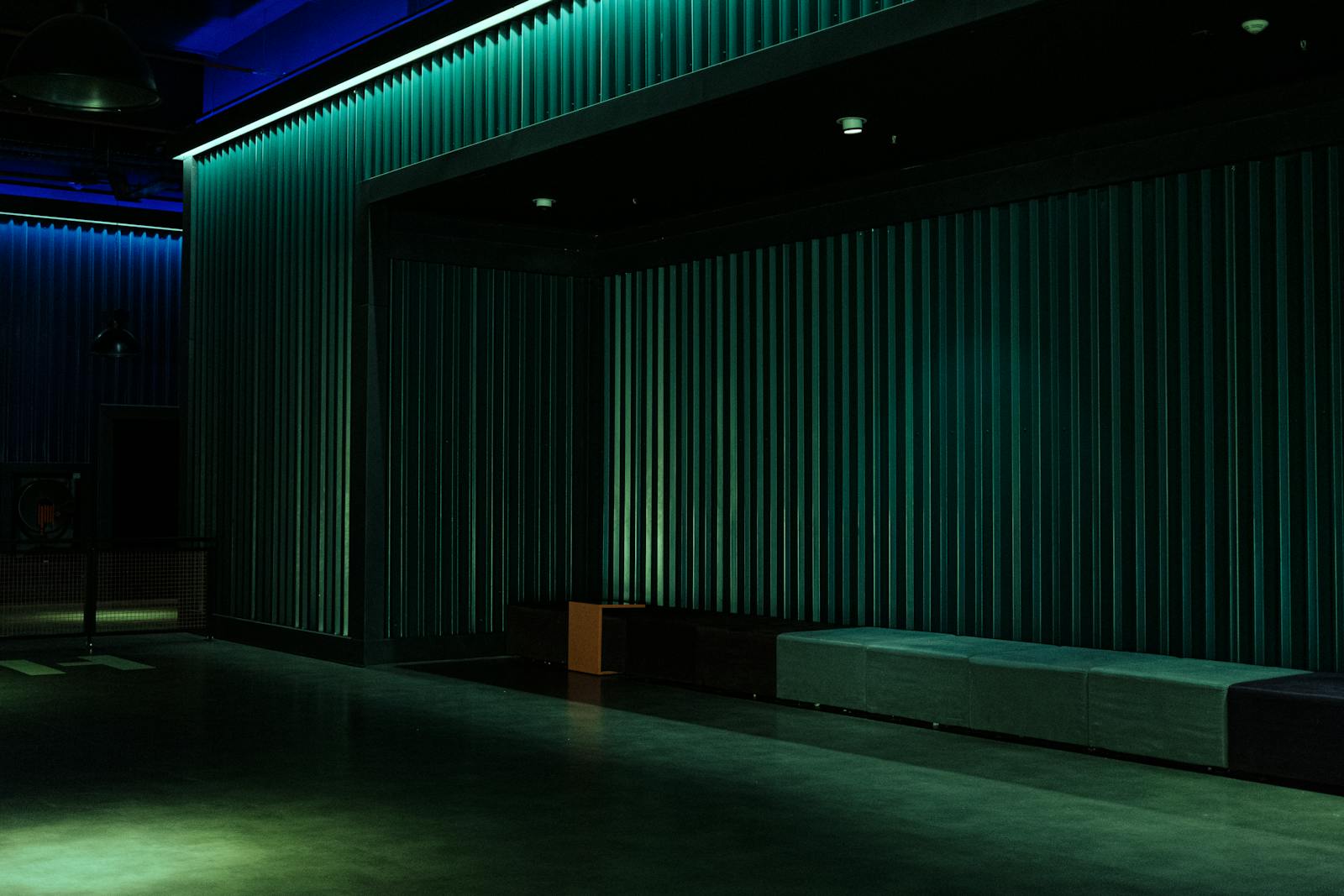 empty spotlight stage