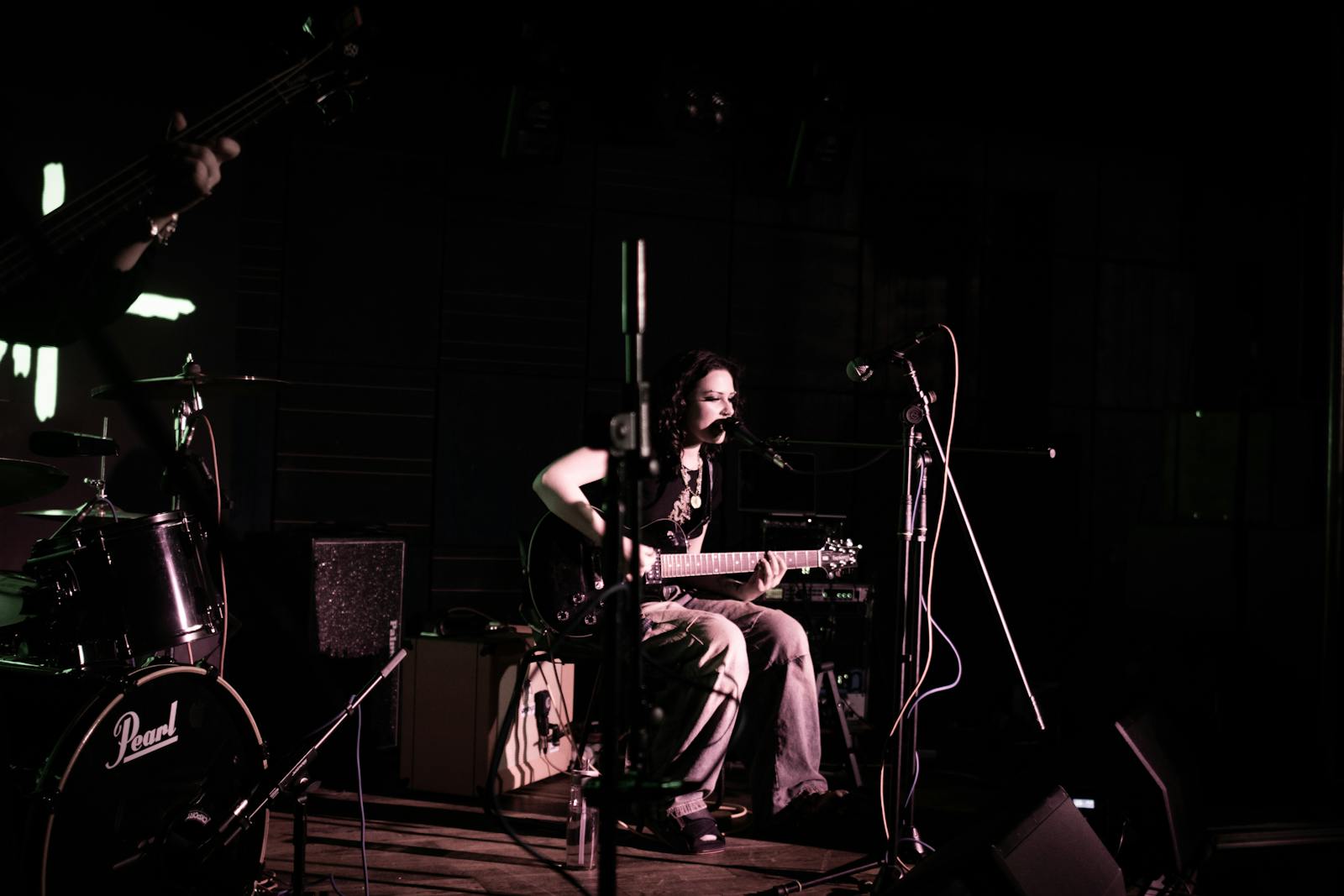 guitarist performing stage