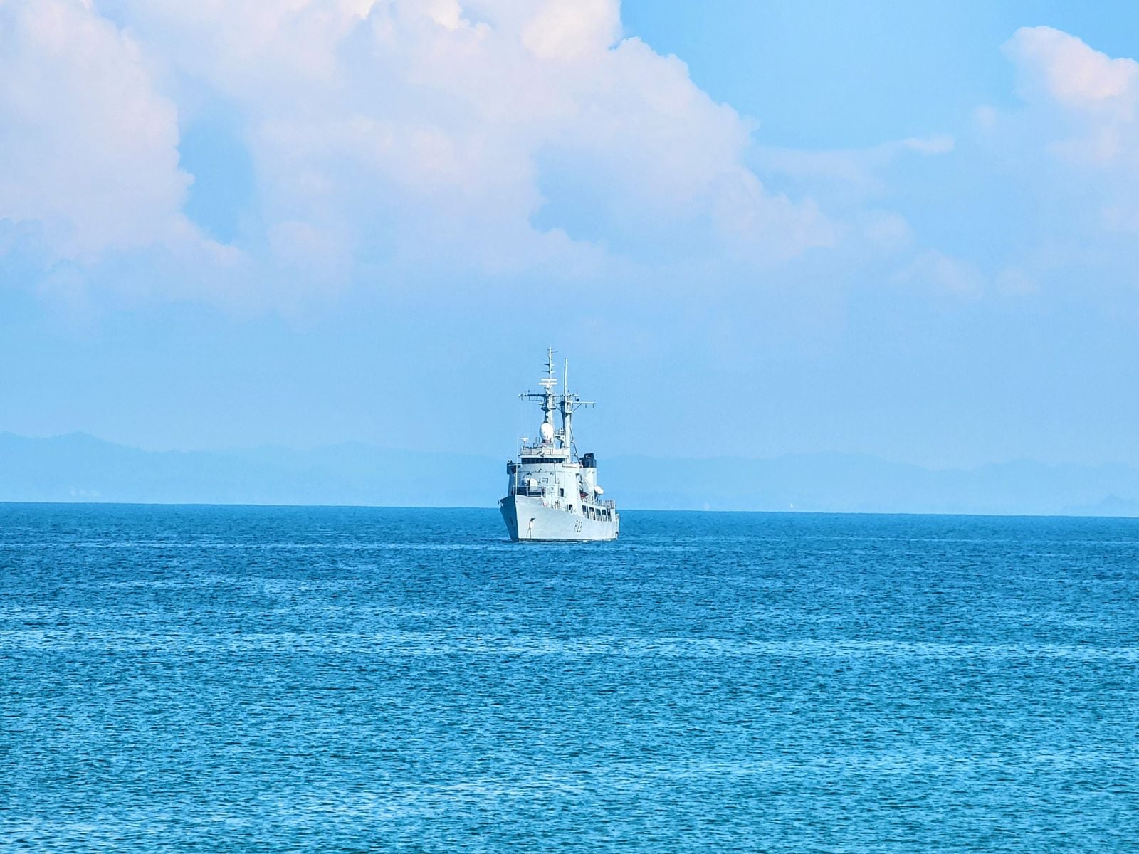 naval vessel at sea