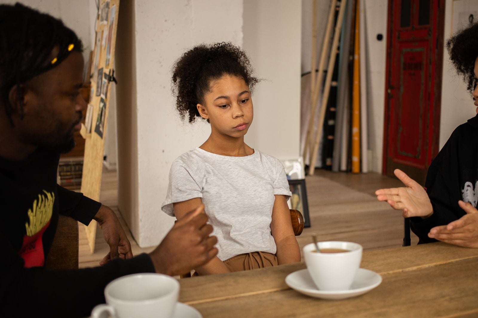 child kitchen conversation