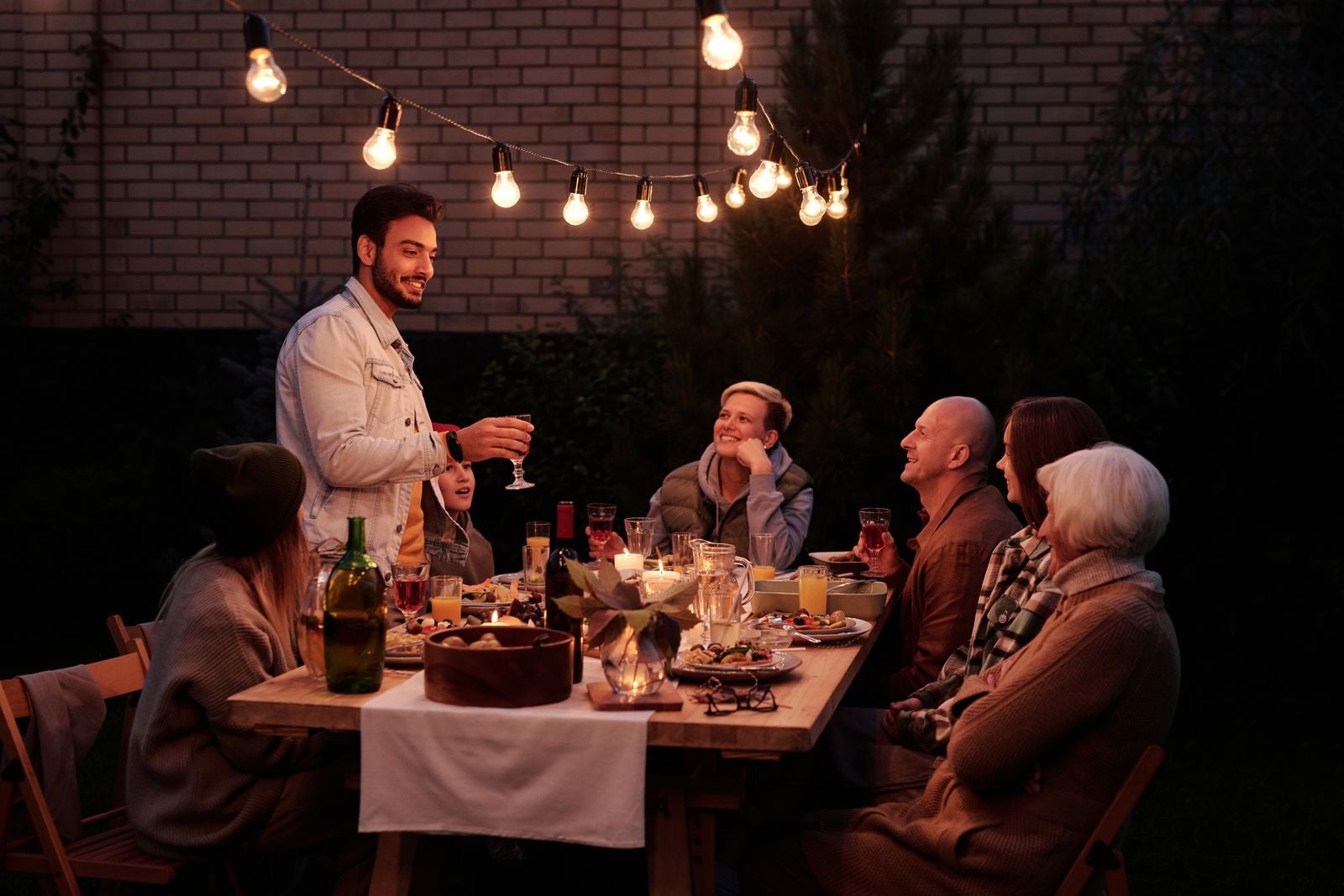 family dinner table
