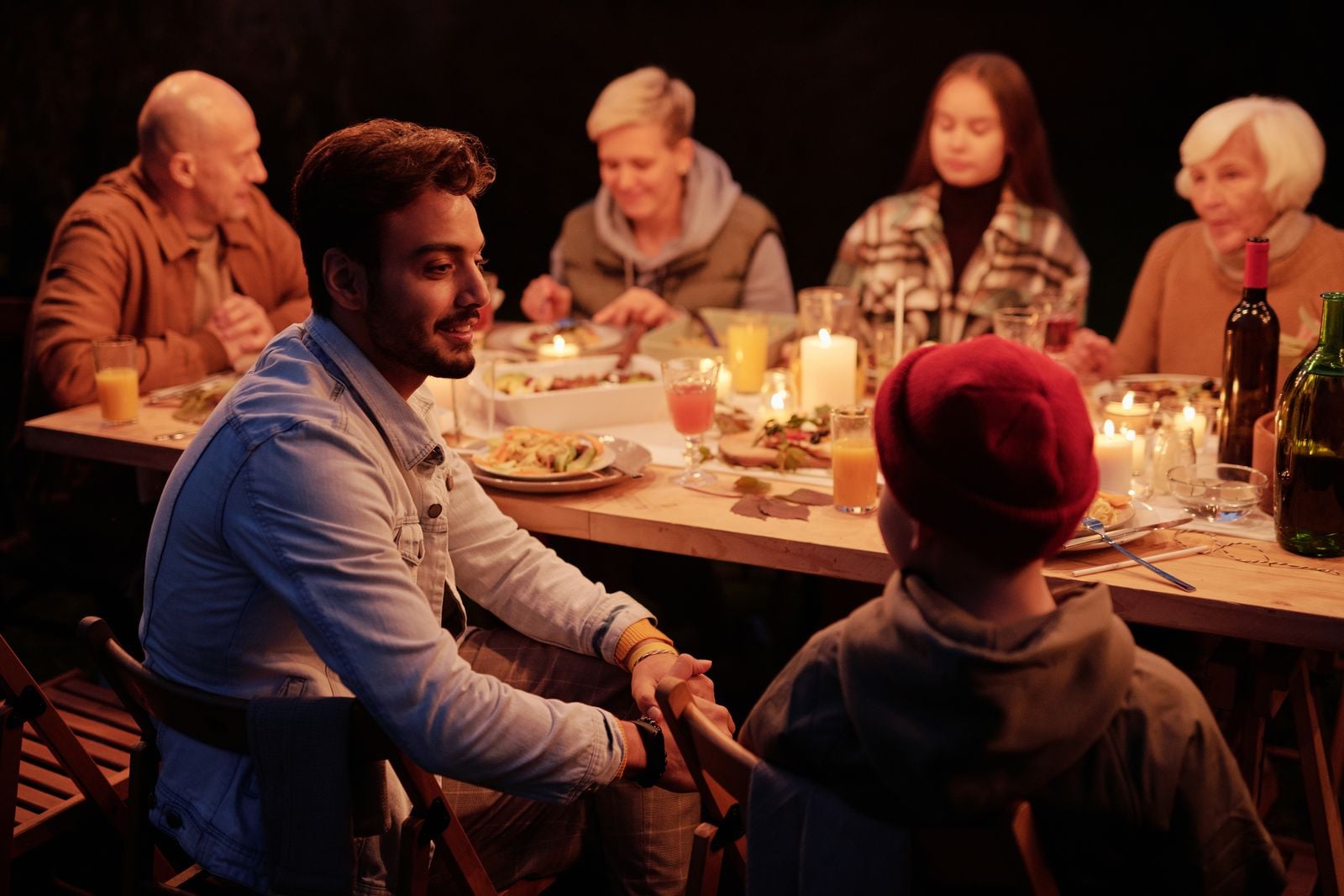 family dinner table