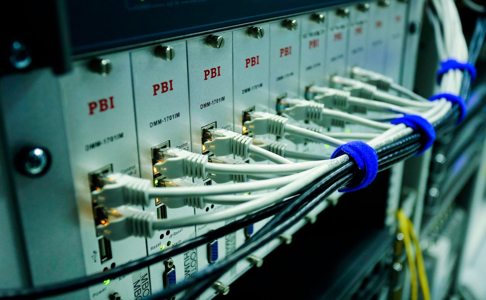server rack close-up