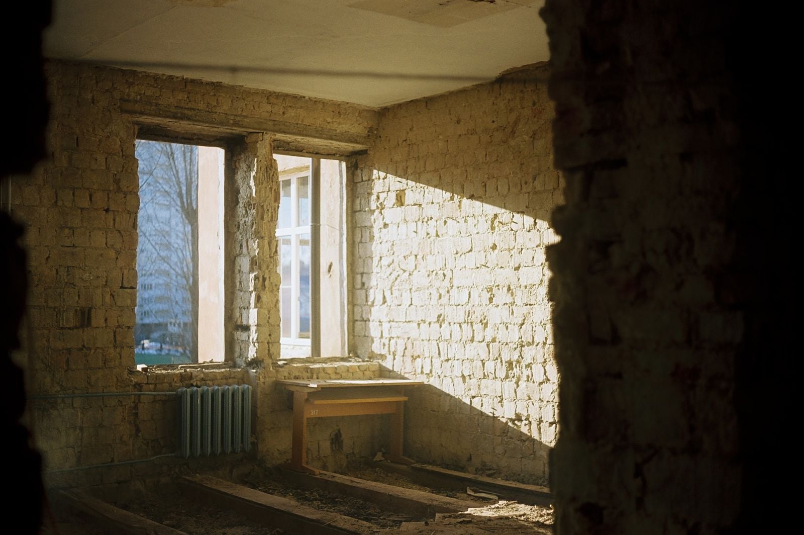 empty apartment morning light