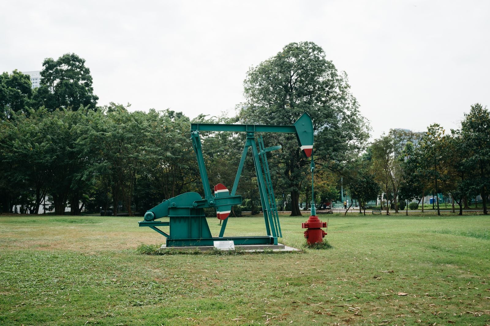 oil well pumpjack sunset