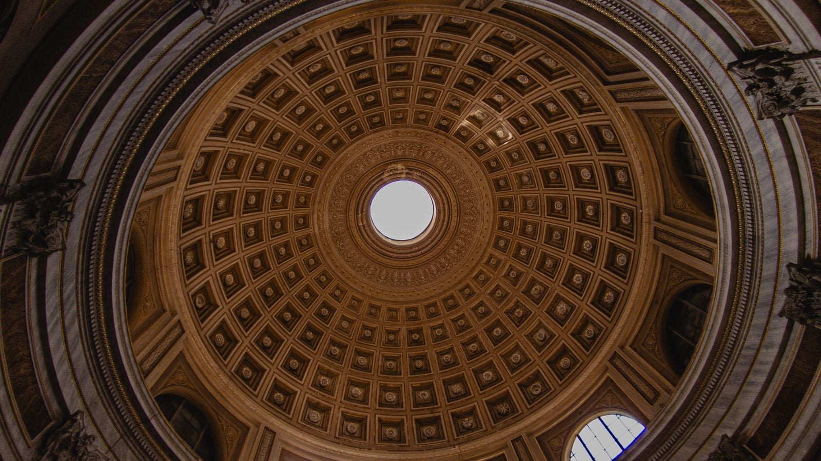 Interior of the dome at St. Peter's Basilica