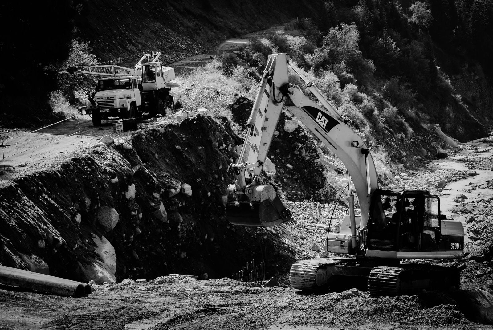 sand mining riverbed